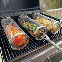 Stainless Steel Grill Basket for Fish & Veggies