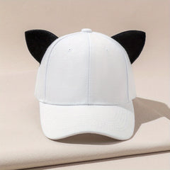 Kids Sunshade Baseball Cap with Cat Ears for Outdoor Sport