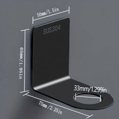 Stainless Steel Shampoo Bottle Hanger Wall-mounted Holder