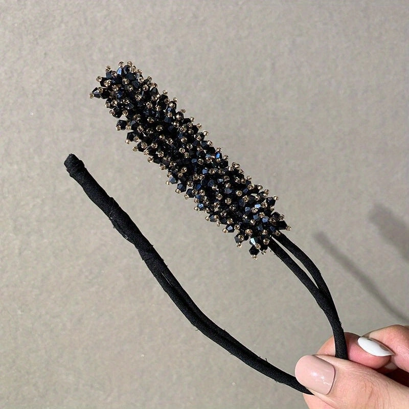 Flower Deft Bun Hair Bun Maker Ponytail Holder Elastic Hair Accessories