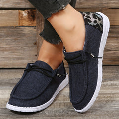 Women's Canvas Casual Slip On Loafers Lightweight Walking Shoes