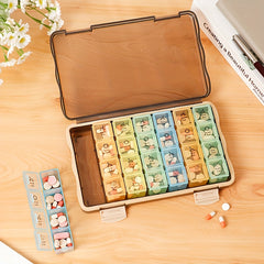 7-Day Pill Organizer 4 Times Daily Portable Case