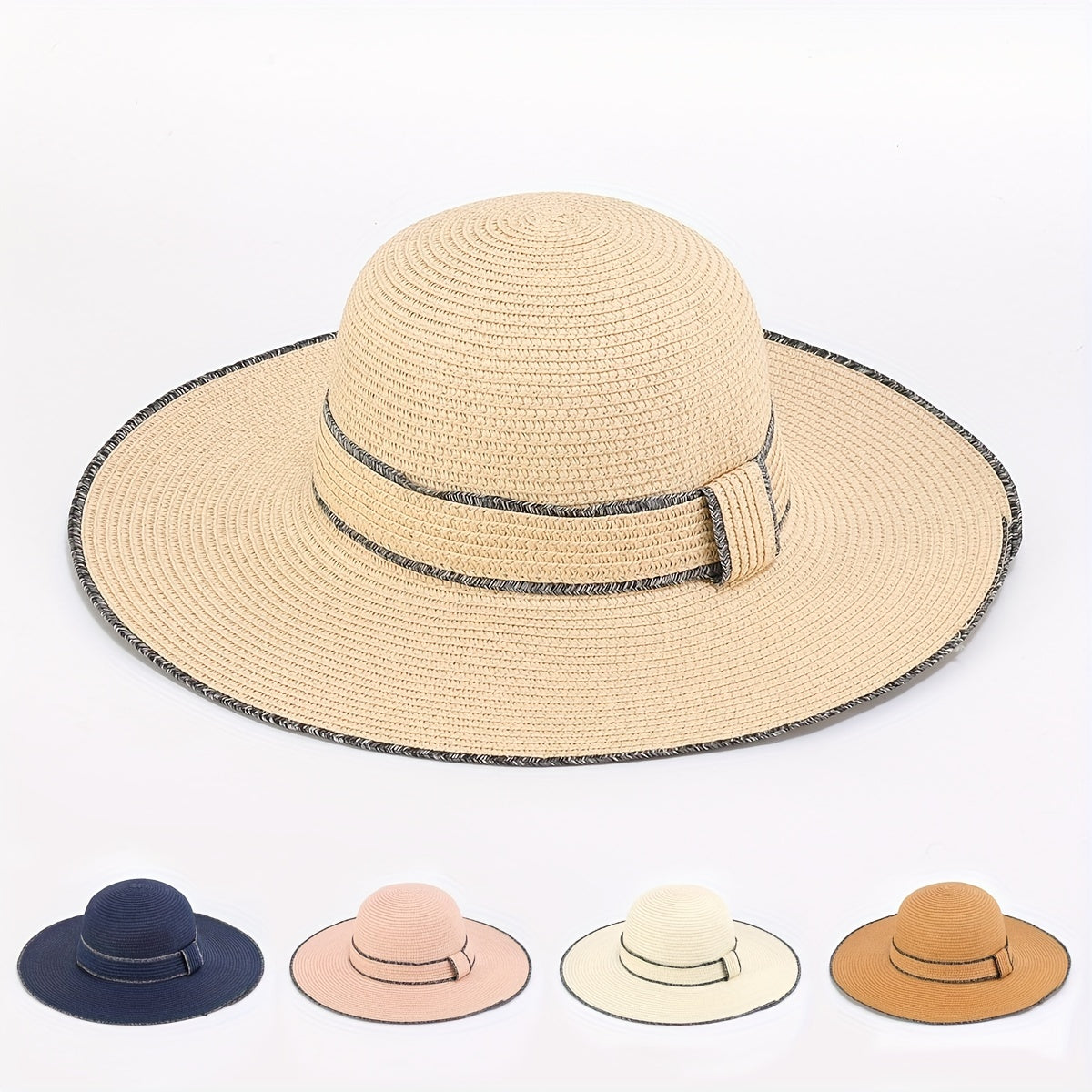 UV Protection Wide Brim Sun Hat Straw Beach Hats
