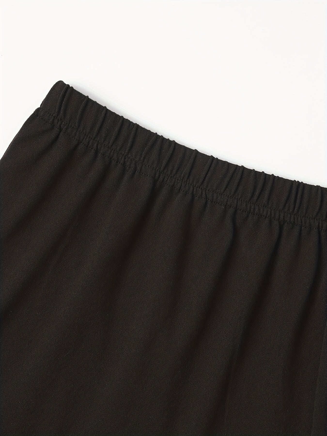 2 Pack Plus Size Ruffle Trim Stretch Shorts Set
