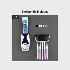 Automatic Toothpaste Dispenser and Toothbrush Holder