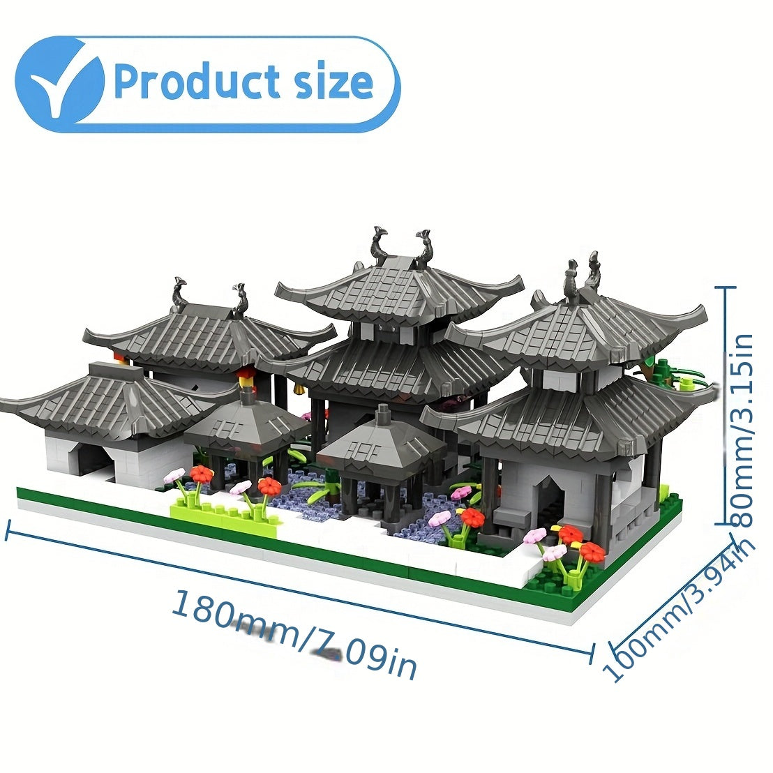 Suzhou Garden Blocks Construction Toy - Street Scene Gift