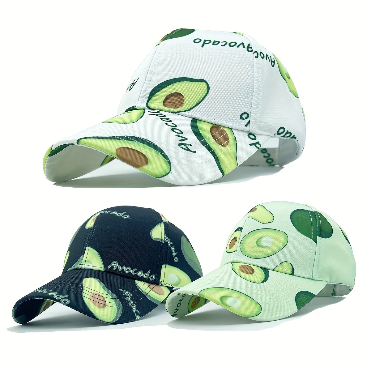 Avocado Print Baseball Cap Unisex Lightweight Sun Hat