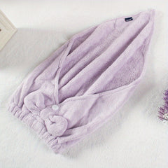 Coral Fleece Hair Drying Towel for Women Quick Drying Shower Cap
