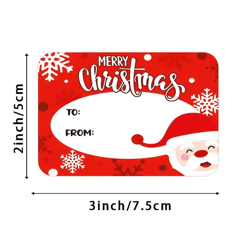 300pcs Christmas Holiday Decoration Stickers Gift Series Adhesive Label