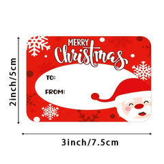 300pcs Christmas Holiday Decoration Stickers Gift Series Adhesive Label