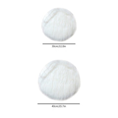 Round Plush Seat Cushion Chair Cover Soft Area Rug