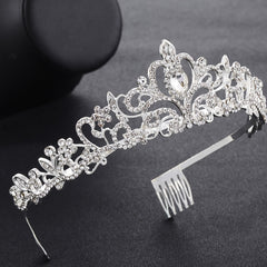 Crystal Tiara for Women Rhinestone Crown for Weddings Birthdays Quinceanera