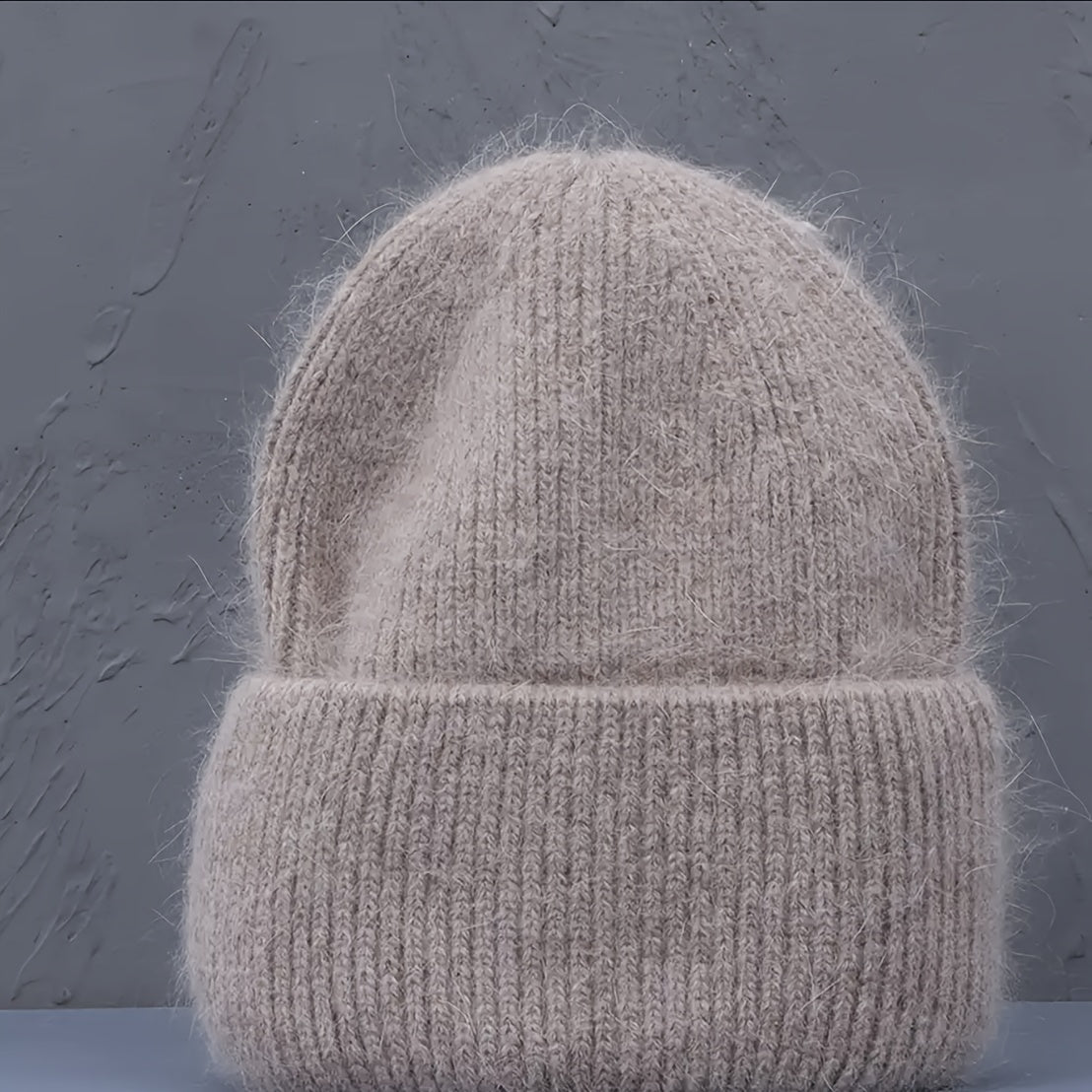 Warm Winter Hat Beanie Solid Adult Head Cover Cap