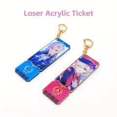 Acrylic Ticket Decoration Character Keychain for Anime Fans