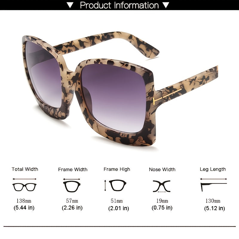 Oversized Unisex Sunglasses Vintage Retro Shades UV400 Protection