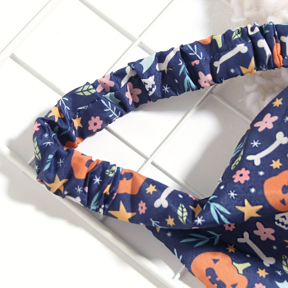 Cartoon Pattern Hair Band Triangle Towel Head Scarf Hair Accessories