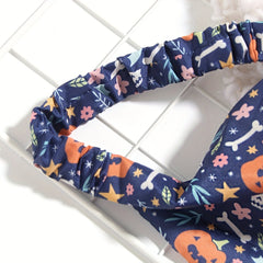 Cartoon Pattern Hair Band Triangle Towel Head Scarf Hair Accessories