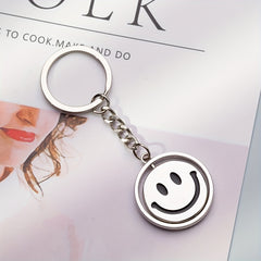 Double Sided Happy Face Keychain for Men