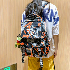 Large Capacity Functional Shoulder Backpack Multiple Pocket Student Bag