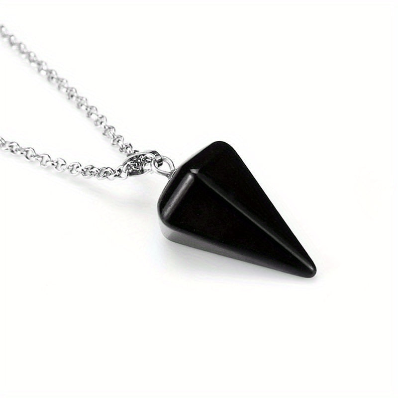Hexagonal Crystal Pendant Necklace
