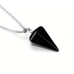 Hexagonal Crystal Pendant Necklace