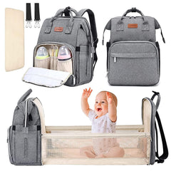 Large Capacity Foldable Mommy Bag Bed Waterproof Diaper Bag