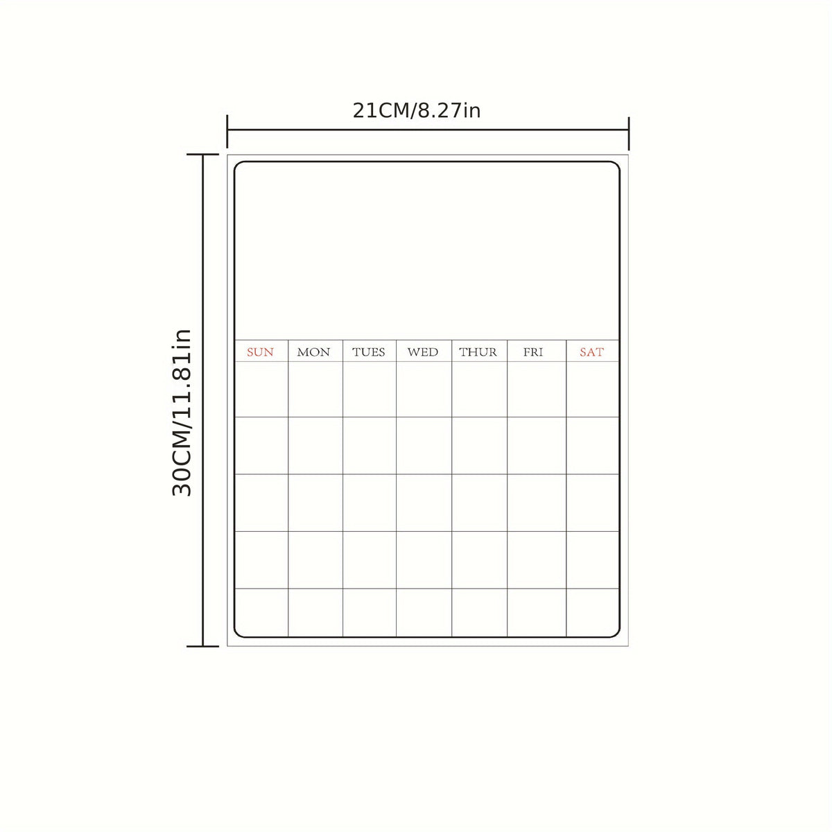 A4 Magnetic Message Board Blackboard Sticker for Home & Office