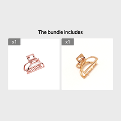 Golden Hair Claw Clip Non Slip Strong Hold Grip Hair Jaw Clip