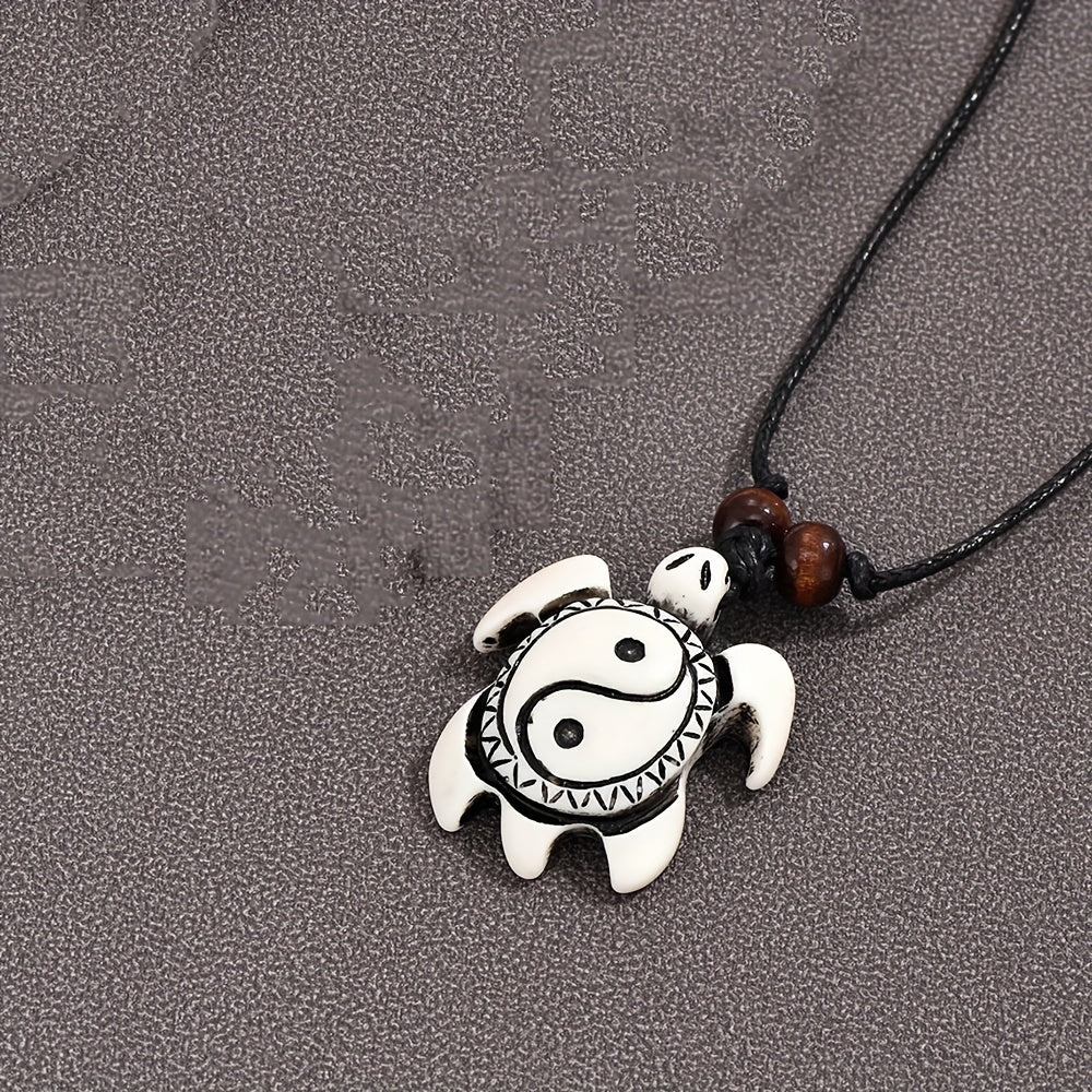 Men's Pendant Necklace Resin Turtle Pattern Pendant Casual Jewelry