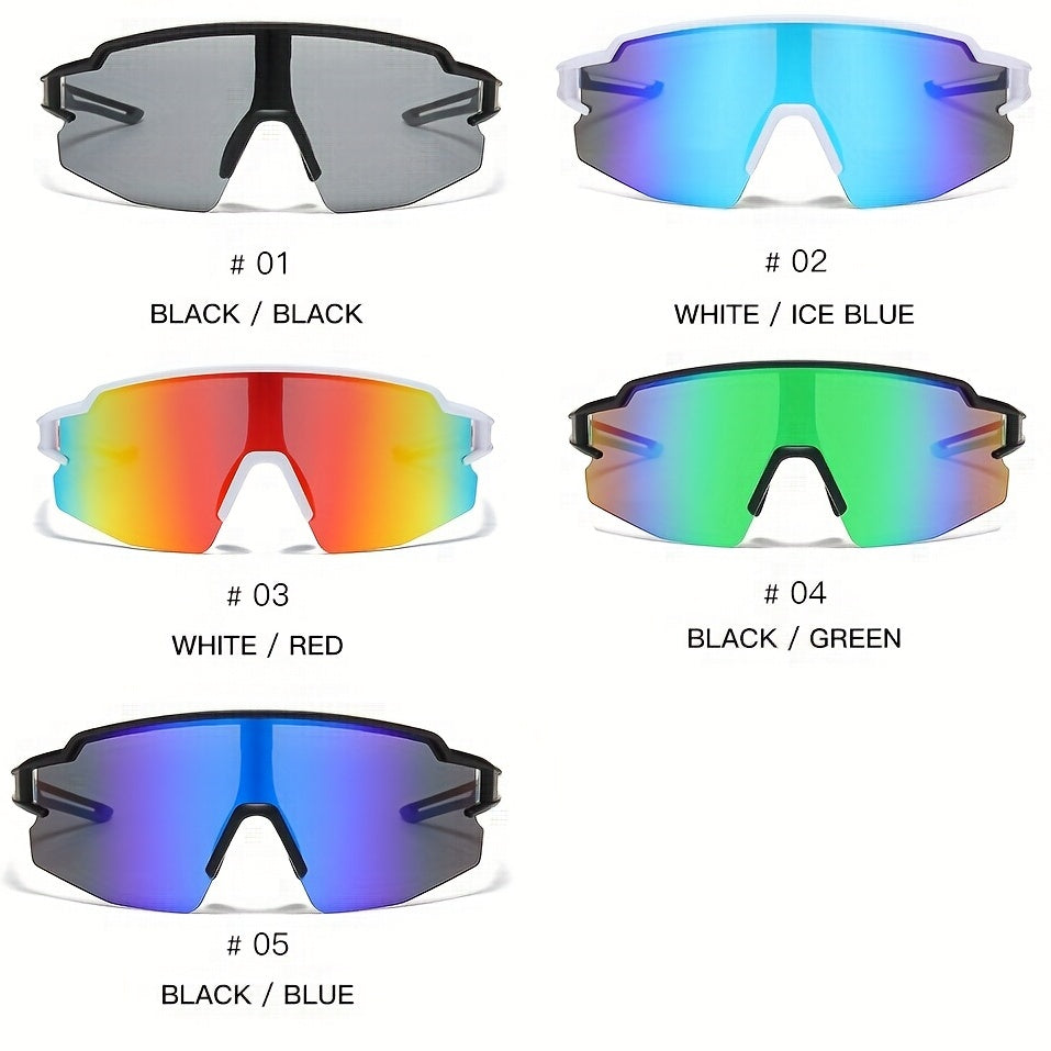 Men's Big Frame Glasses Outdoor Sports Skiing Riding Sunglasses UV400