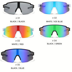 Men's Big Frame Glasses Outdoor Sports Skiing Riding Sunglasses UV400