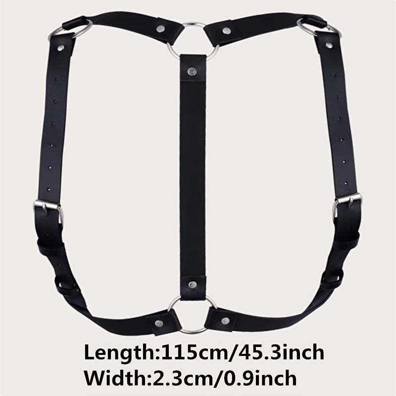 Men's Adjustable Shoulder Ring Suspenders Waistband