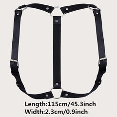 Men's Adjustable Shoulder Ring Suspenders Waistband