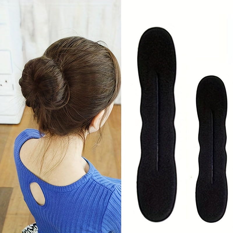 2pcs Foam Hair Bun Maker Styling Accessories