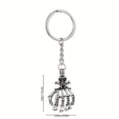Skull Palm Keychain Metal Keychain Pendant Halloween Gift