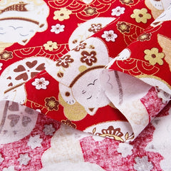 5pcs 19 24 DIY Red Printed Cotton Fabric Sewing Crafts Clothing Sewing Cloth DIY