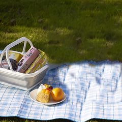 Plastic Foldable Storage Basket Portable Shopping Basket 8L
