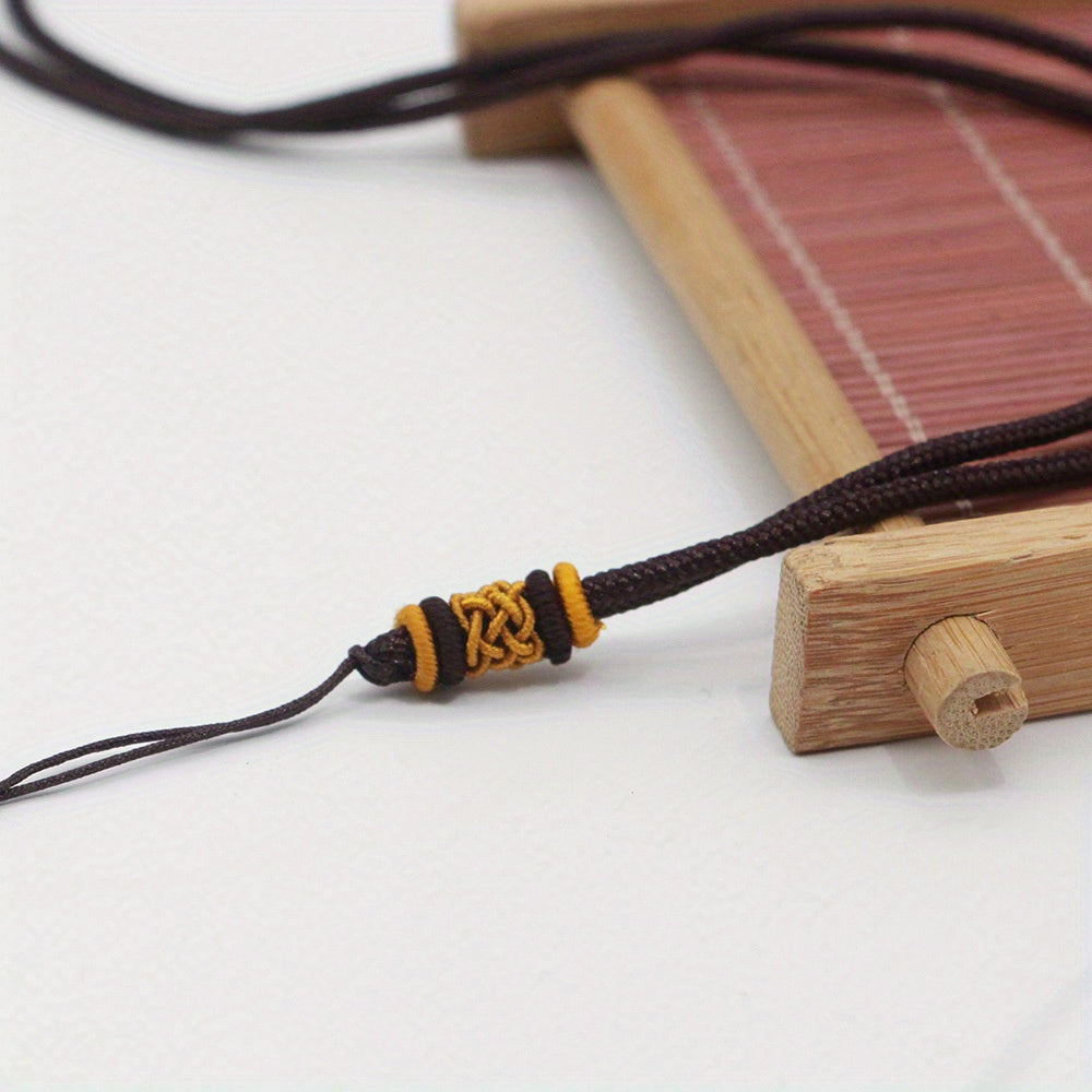 Braided Pendant Rope Necklace