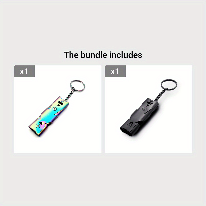 Stainless Steel Emergency Whistle for Survival