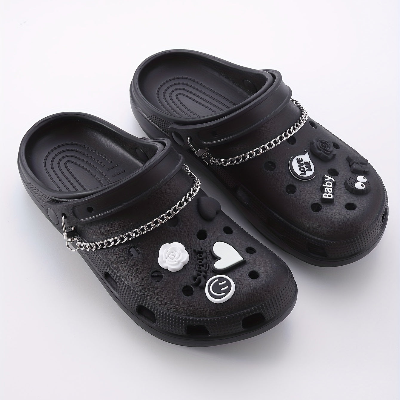 12pcs Cartoon Shoe Charm Sandal Slipper Buckle Set