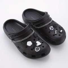 12pcs Cartoon Shoe Charm Sandal Slipper Buckle Set