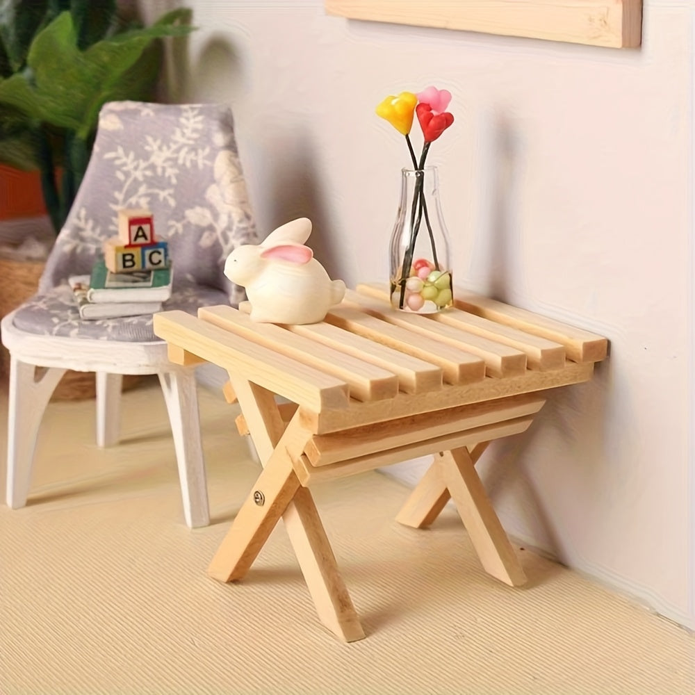 Mini Table for Dollhouse DIY Scene - No Electricity