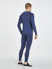 Men's Compression Shirt Long Sleeve Base Layer Top for Workouts