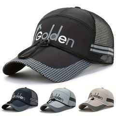 Men's Fishing Hat Peaked Cap Breathable Baseball Cap Sun Hat