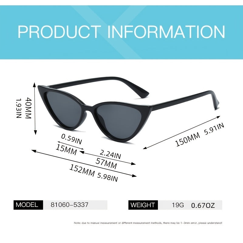 Hip Hop Cat Eye Sunglasses Women's Fashionable Y2K Stylish Sunglasses