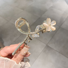 Alloy Flower Hair Claw Clip Strong Hold Hair Jaw Clip Beach Party Accessories