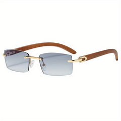 Men's Rimless Sunglasses UV Protection Decorative Sunglasses
