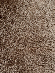  Fuzzy Fleece Zipper Front Lounge Coat