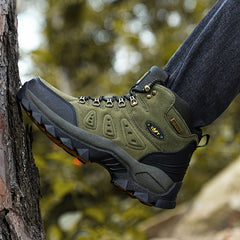 PLUS SIZE Unisex High Top Hiking Shoes Lace Up Durable Non Slip Casual Sneakers