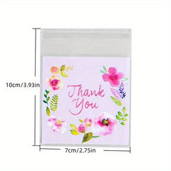 100 Transparent Resealable Bags for Bakery Candle Soap Biscuit